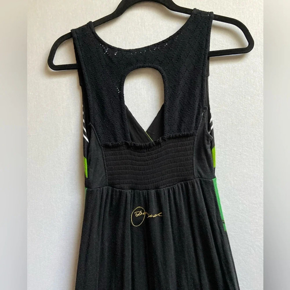 Desigual floral sleeveless maxi dress 16” PTP Sz S - Picture 8 of 12